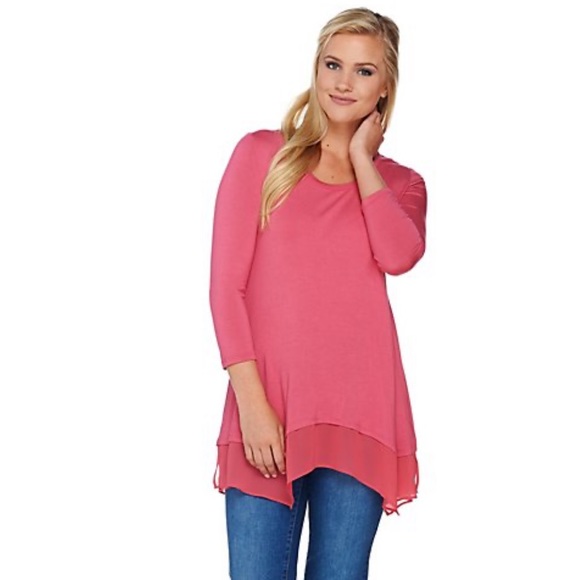 Logo by Lori Goldstein Salmon Tunic Top